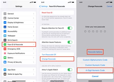 change iphone passcode to 4 digits|How to use a shorter 4.